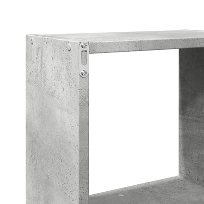 Armoire murale 78x18x71 cm gris béton bois d'ingénierie