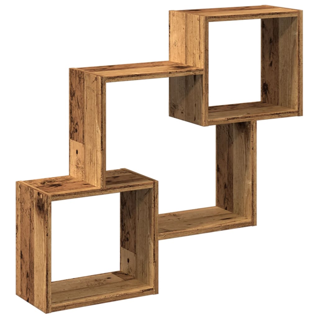 Armoire murale 78x18x71 cm vieux bois bois d'ingénierie