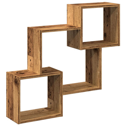 Armoire murale 78x18x71 cm vieux bois bois d'ingénierie