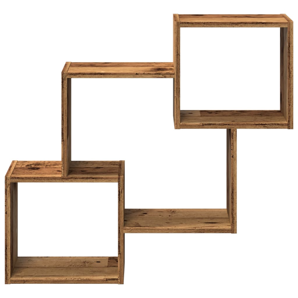 Armoire murale 78x18x71 cm vieux bois bois d'ingénierie