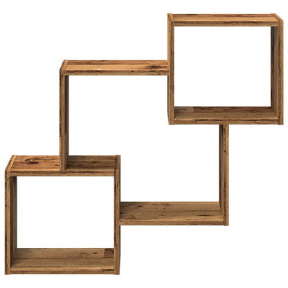 Armoire murale 78x18x71 cm vieux bois bois d'ingénierie