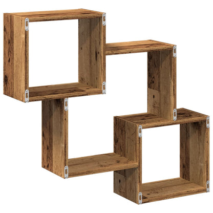Armoire murale 78x18x71 cm vieux bois bois d'ingénierie