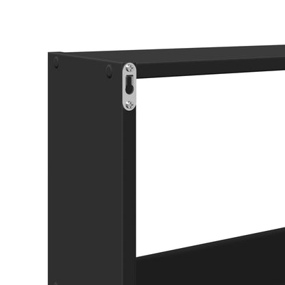 Armoire murale 158x18x53 cm noir bois d'ingénierie