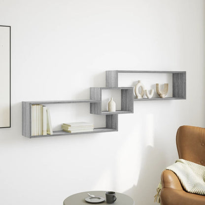 Armoire murale 158x18x53 cm sonoma gris bois d'ingénierie