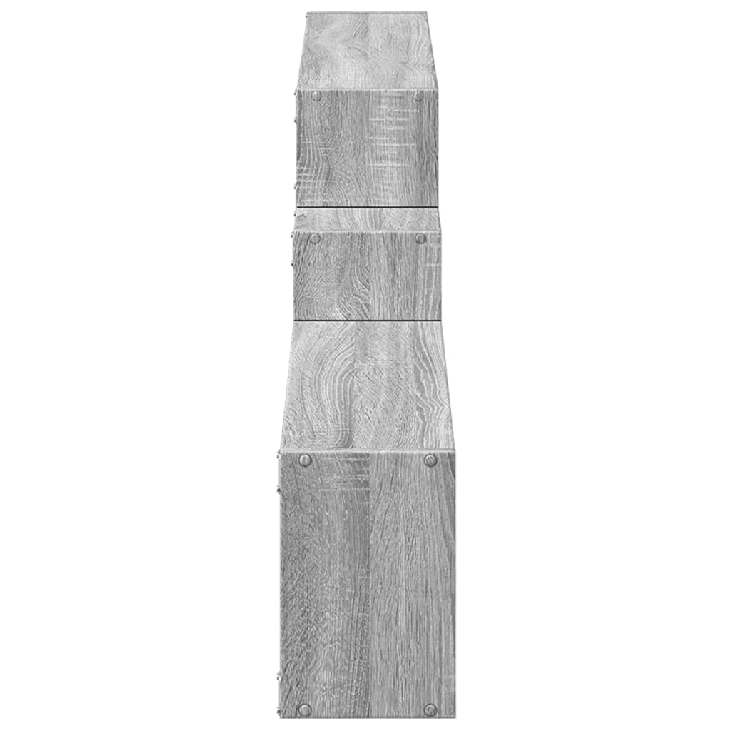 Armoire murale 158x18x53 cm sonoma gris bois d'ingénierie