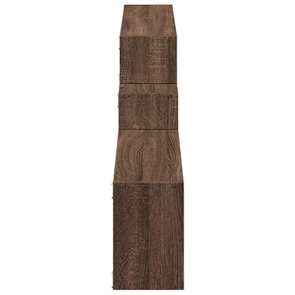 Armoire murale 158x18x53 cm chêne marron bois d'ingénierie