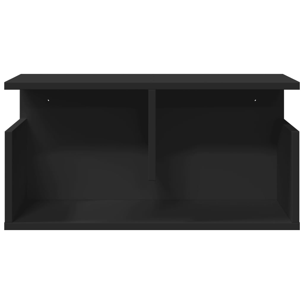 Armoire murale 60x20x30 cm noir bois d'ingénierie