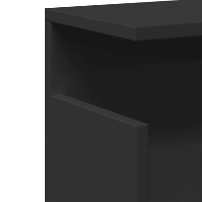 Armoire murale 60x20x30 cm noir bois d'ingénierie