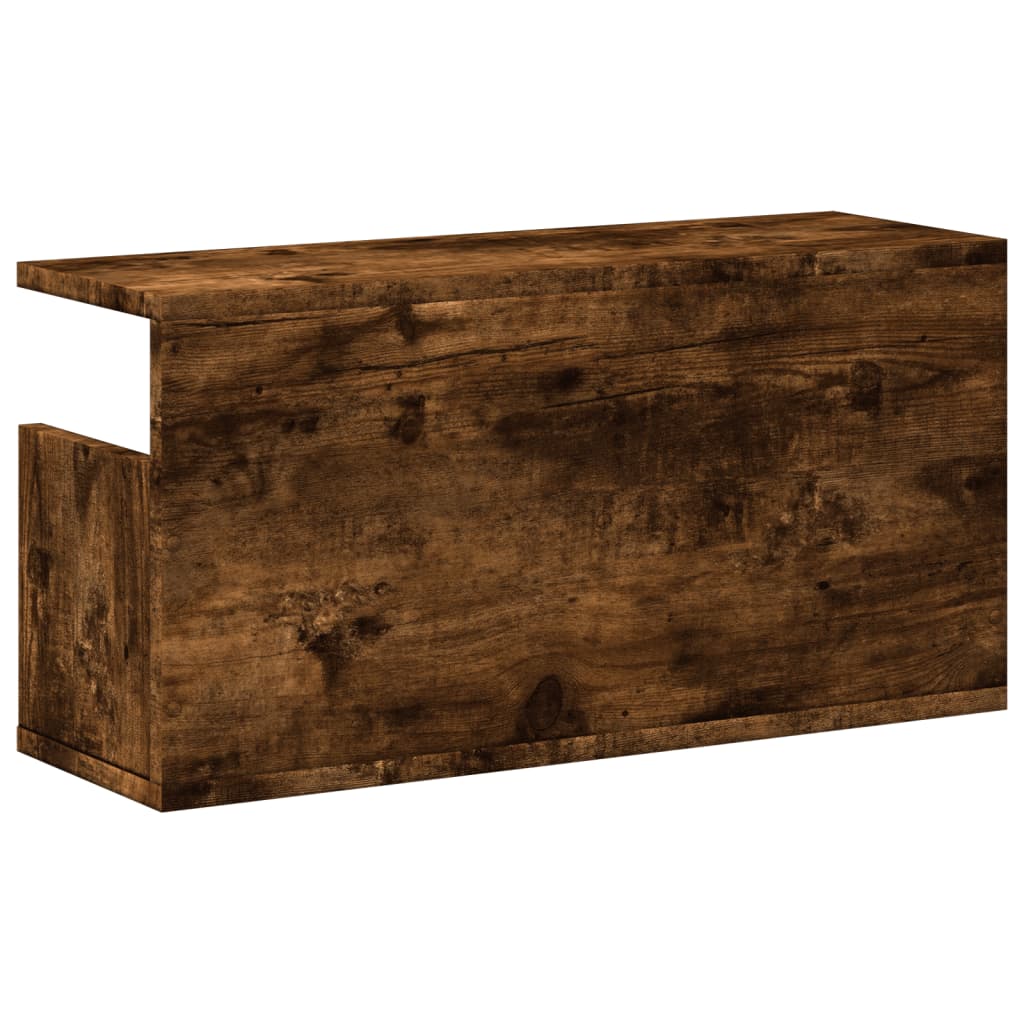 Armoire murale 60x20x30 cm chêne fumé bois d'ingénierie