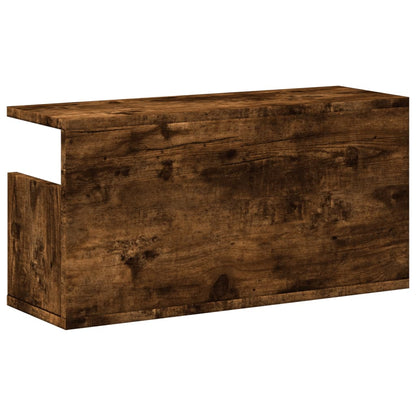 Armoire murale 60x20x30 cm chêne fumé bois d'ingénierie