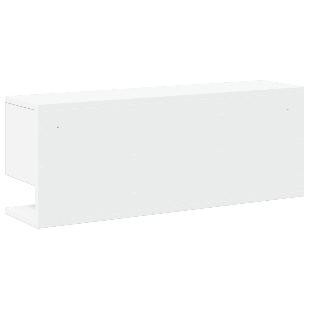 Armoire murale 80x20x30 cm blanc bois d'ingénierie