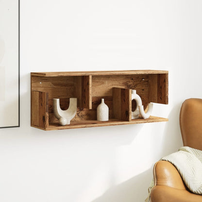 Armoire murale 80x20x30 cm vieux bois bois d'ingénierie
