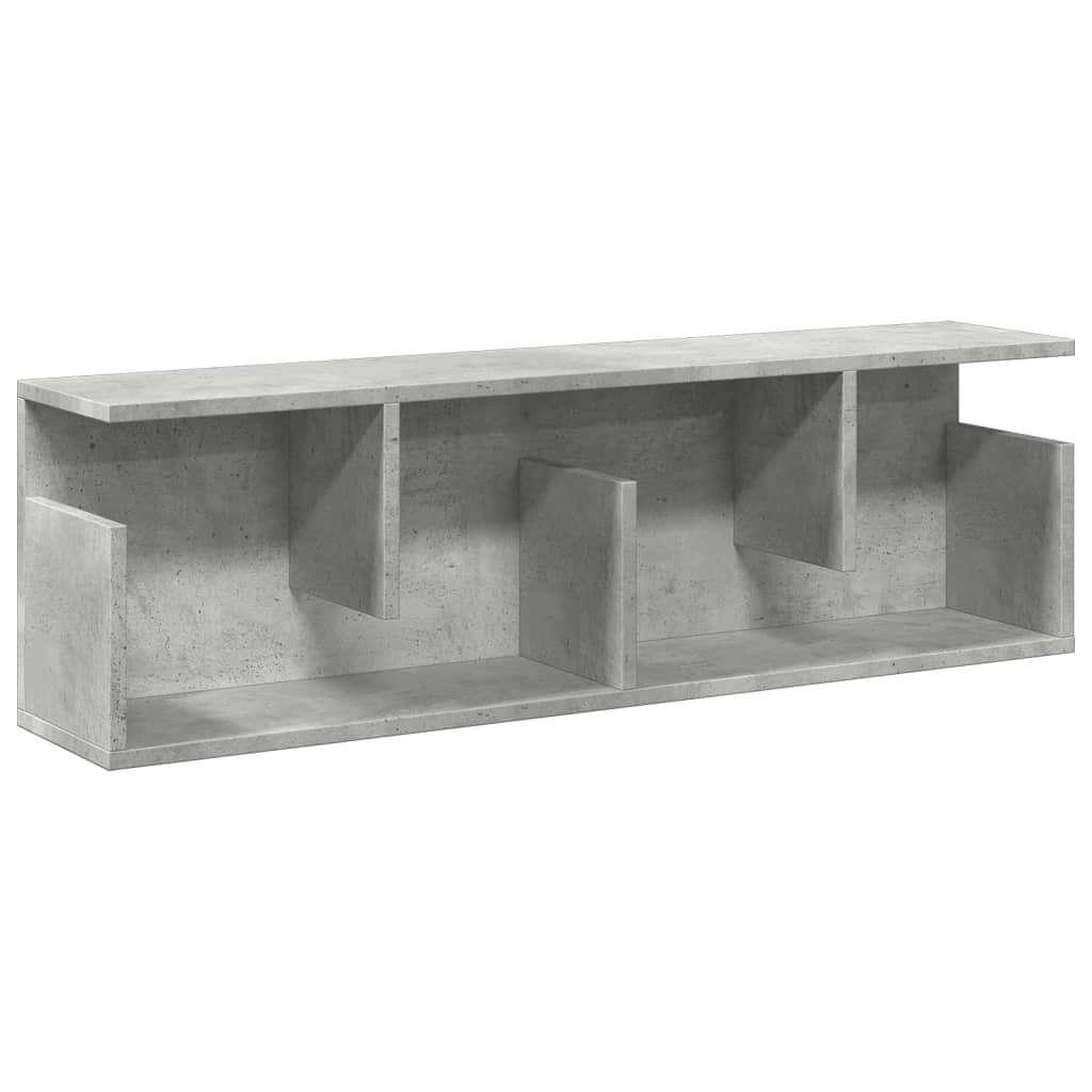 Armoire murale 100x20x30 cm gris béton bois d'ingénierie