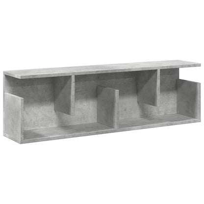 Armoire murale 100x20x30 cm gris béton bois d'ingénierie