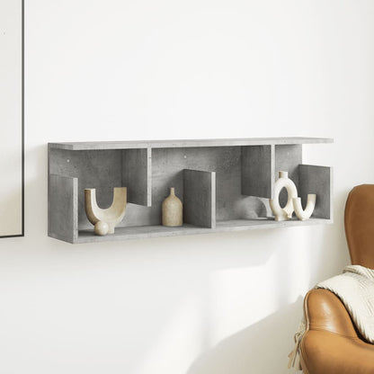 Armoire murale 100x20x30 cm gris béton bois d'ingénierie