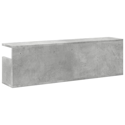 Armoire murale 100x20x30 cm gris béton bois d'ingénierie