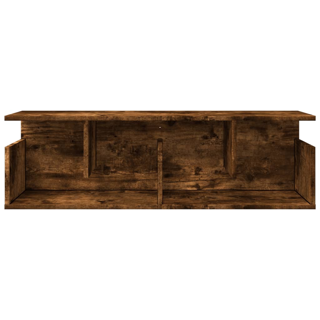 Armoire murale 100x20x30 cm chêne fumé bois d'ingénierie