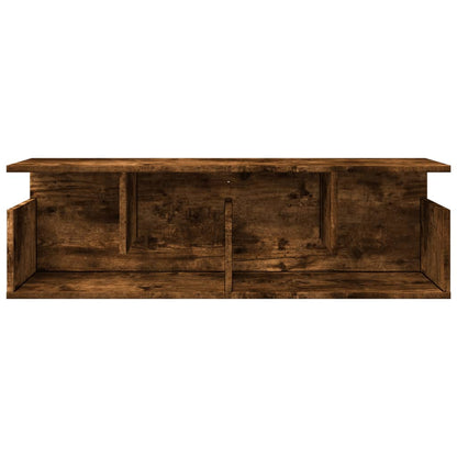 Armoire murale 100x20x30 cm chêne fumé bois d'ingénierie