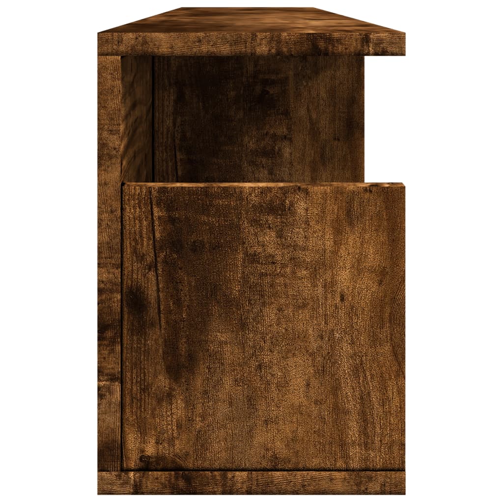 Armoire murale 100x20x30 cm chêne fumé bois d'ingénierie
