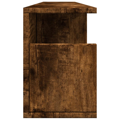Armoire murale 100x20x30 cm chêne fumé bois d'ingénierie