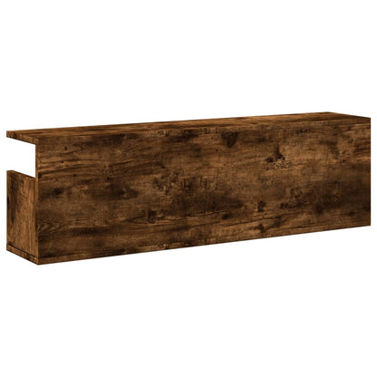 Armoire murale 100x20x30 cm chêne fumé bois d'ingénierie