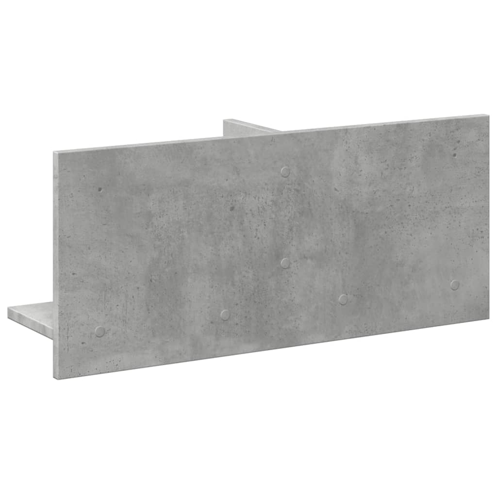 Armoire murale 70x16,5x30 gris béton cm bois d'ingénierie