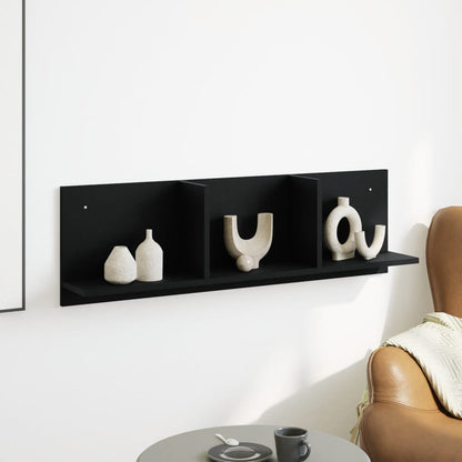 Armoire murale 100x16,5x30 cm noir bois d'ingénierie