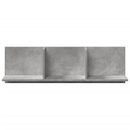 Armoire murale 100x16,5x30 cm gris béton bois d'ingénierie