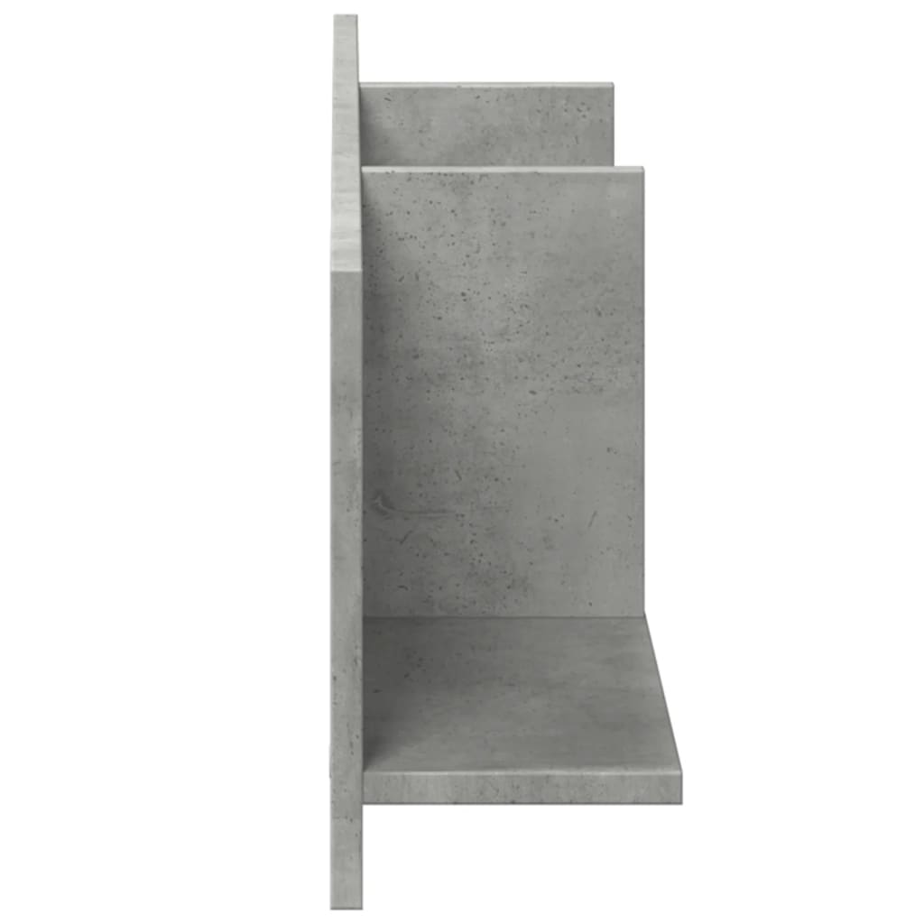 Armoire murale 100x16,5x30 cm gris béton bois d'ingénierie