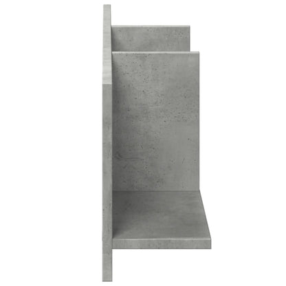 Armoire murale 100x16,5x30 cm gris béton bois d'ingénierie
