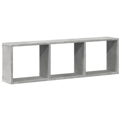 Armoire murale 100x16x30 cm gris béton bois d'ingénierie