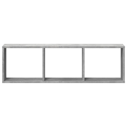 Armoire murale 100x16x30 cm gris béton bois d'ingénierie