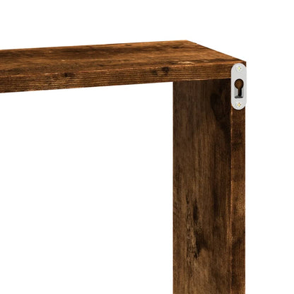 Armoire murale 100x16x30 cm chêne fumé bois d'ingénierie