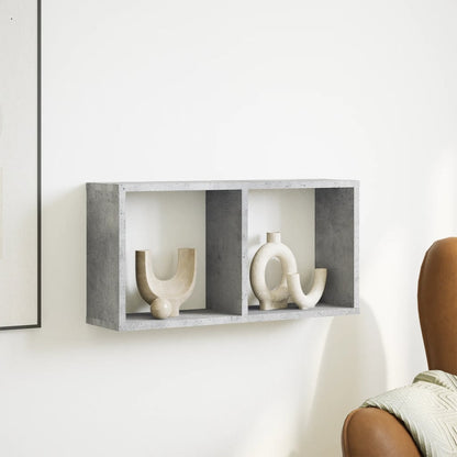 Armoire murale 60x16x30 cm gris béton bois d'ingénierie