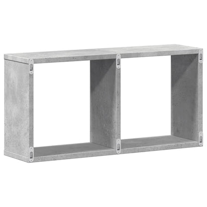 Armoire murale 60x16x30 cm gris béton bois d'ingénierie