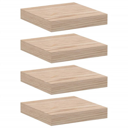 Étagères flottantes 4 pcs 23x23,5x4 cm bois d'ingénierie