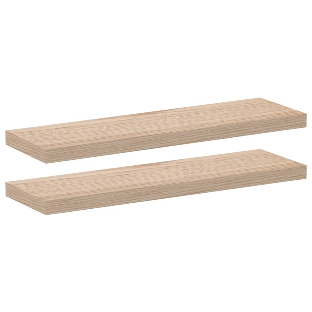 Étagères flottantes 2 pcs 80x23,5x4 cm bois d'ingénierie