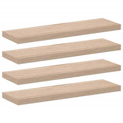 Étagères flottantes 4 pcs 80x23,5x4 cm bois d'ingénierie