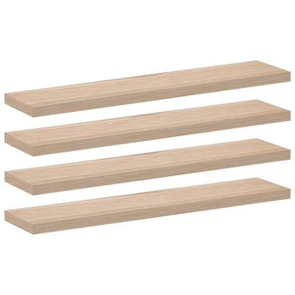 Étagères flottantes 4 pcs 110x23,5x4 cm bois d'ingénierie
