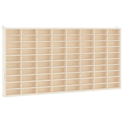 Vitrine de collection en bois avec 80 compartiments