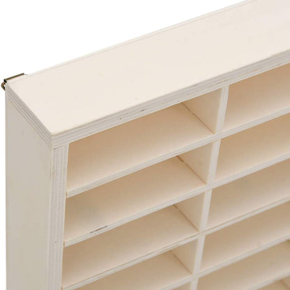 Vitrine de collection en bois avec 80 compartiments