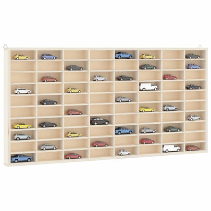 Vitrine de collection en bois avec 80 compartiments