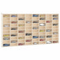 Vitrine de collection en bois avec 80 compartiments