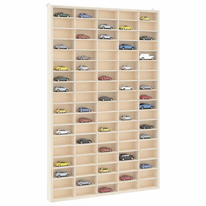 Vitrine de collection en bois avec 90 compartiments