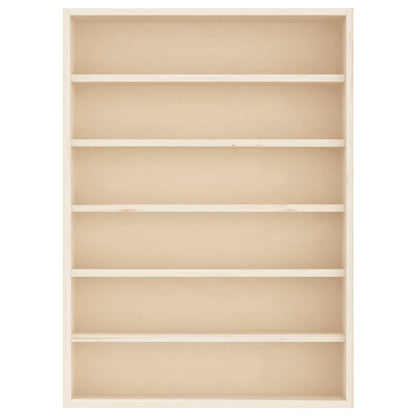 Vitrine de collection en bois avec 6 étagères 40x8,5x55 cm