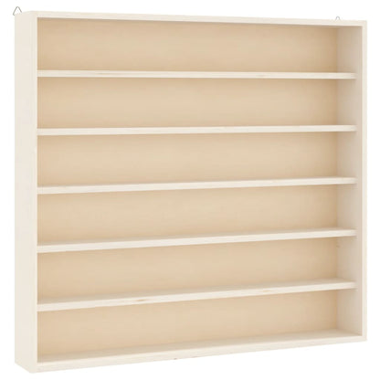 Vitrine de collection en bois avec 6 étagères 60x8,5x55 cm