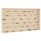 Vitrine de collection en bois avec 6 étagères 80x8,5x55 cm