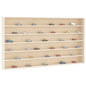 Vitrine de collection en bois avec 6 étagères 100x8,5x55 cm