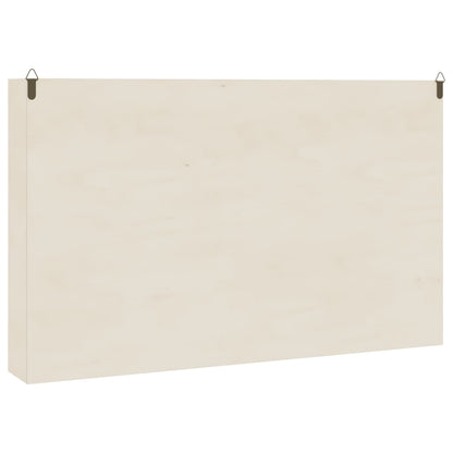 Vitrine de collection en bois avec portes 60x8,5x37 cm