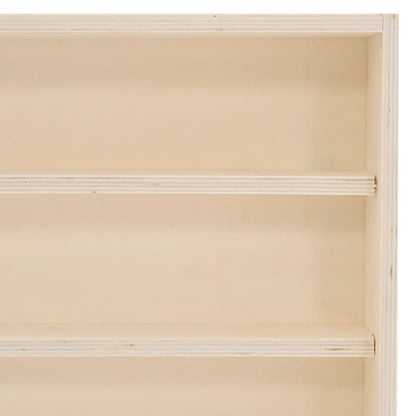 Vitrine de collection en bois avec portes 100x8,5x37 cm